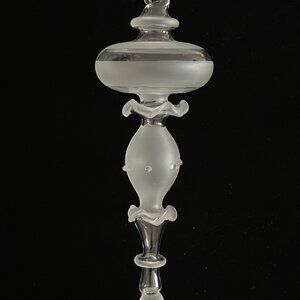 Vintage Handblown Glass Finial Ornament